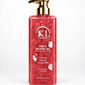 SKL Fruity Shower Gel Strawberry 500ml with exfoliating scrub